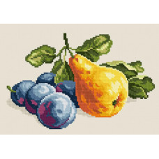 Still life with a pear. 16x22 cm