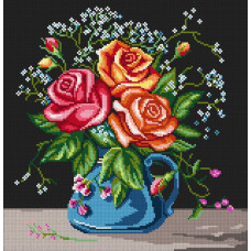 Bouquet of Trojans. 26x30 cm