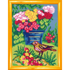 Bird by the wind with tickets
