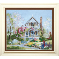 Kvituchy garden. 31.5x28 cm