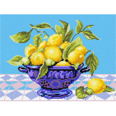 Lemoni in a vase, 36x47 cm