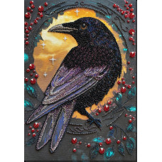 Black raven, 25x35 cm