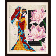 Girl with a lotus