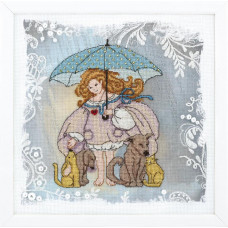 Unruly angel. 20.5x20.5 cm. Good heart