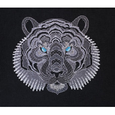 White tiger. 21x19 cm