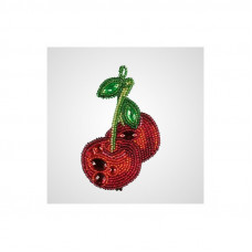 Pendant Cherry. Nova stitch. Bead embroidery kit