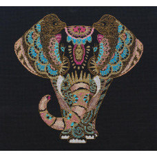 Golden elephant. 29x29 cm