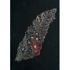 Feather-1. 22x17 cm