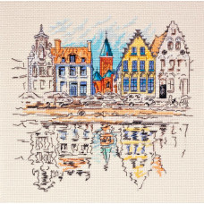 Kolyorovo town-1. 22x22 cm