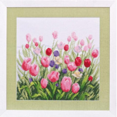 Valley of Tulips. 30x30 cm