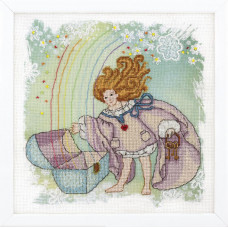 Unruly angel. 20.5x20.5 cm. Angel of Treasures