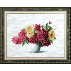 Crimson bouquet. 43x33 cm