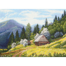 Carpathian spring. 32x23 cm