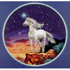 Charming unicorn. 30x30 cm