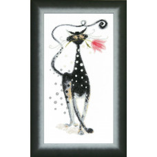 Cat-face. 20x38 cm