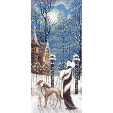 Frosty morning. 13x29 cm