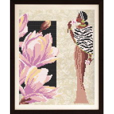 Girl with magnolia
