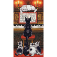 Music lesson. 17x32.5 cm
