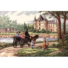 Zustrich in the park. 46x31 cm