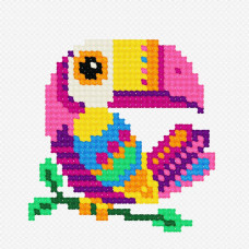 Toucan, 9x9 cm