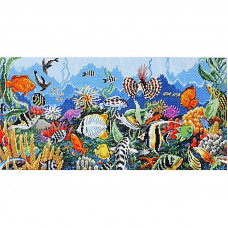 Tropical paradise. 46x23 cm