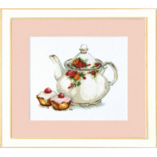 Over tea. 25x22 cm