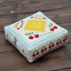 Cherry cage kolo hati. Cushion, 14x14x5cm