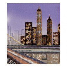 Manhattan cityscape. Triptych. Part 3