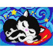 Kitty dreams, 22x30 cm